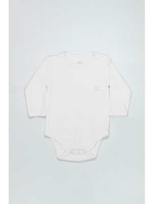 Bistyle Natural Basic Style Uzun Kol Body 17104 Beyaz