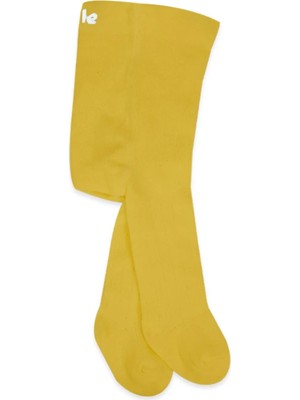 Bistyle Derby Mix Tekli Penye Külotlu Çorap BS50102M Hardal
