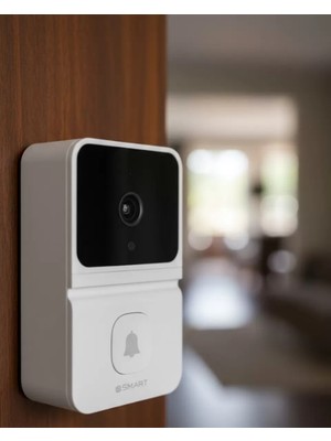 Midas Toptan Home Şarjlı Akıllı Kapı Zili 85° Geniş Açı Mobil Bildirimli
