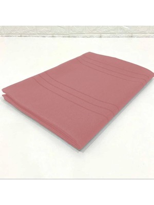Bin1çeşit Çizgili Tek Masa Örtüsü Colber 160X220CM Pudra
