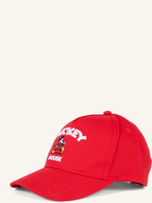 DeFacto Disney Mickey Mouse Nakışlı Pamuklu Cap Şapka Kız Çocuk H6078A826WN