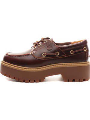 TB0A2QDMD571 Timberland Stone Street Boat Shoe Kadın Spor Ayakkabı Kahve