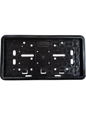 Bezos Çerçeveli Motosiklet Plakalık Plaka Altlığı Siyah 26X17CM 1 Adet