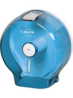 Palex 3444 Tuvalet Kağıdı Dispenseri Jumbo - Şeffaf Mavi