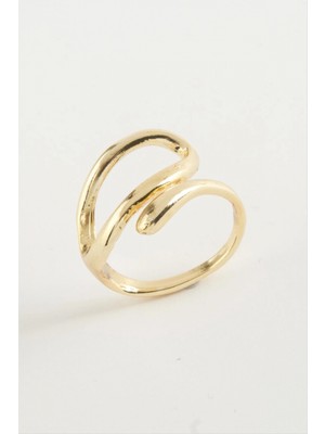 Pileli Store Oval Metal Yüzük