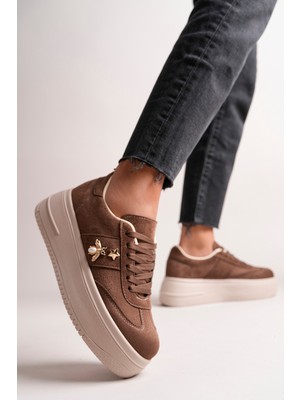Bahrina Kadın Yıldız Kelebekli Kalın Tabanlı Sneaker