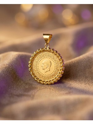 Paksoy 22 Ayar Altın Kolye Çeyrekli Kolye Ucu 3.67GR - Z00075
