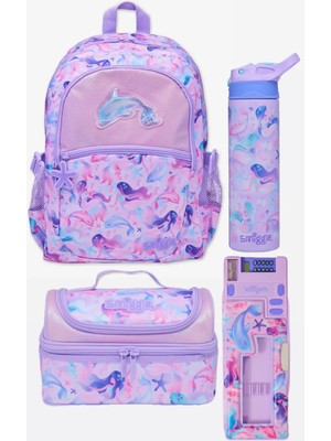 Smiggle Aspire Leylak Okul Çanta Seti 4’lü