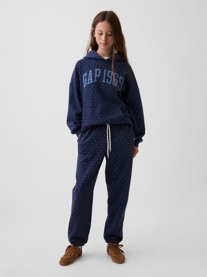 Gap Kız Çocuk Lacivert Vintagesoft Relaxed Jogger Eşofman Altı