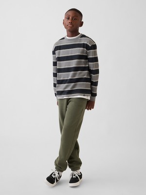 Gap Erkek Çocuk Haki Vintagesoft Relaxed Logo Jogger Eşofman Altı