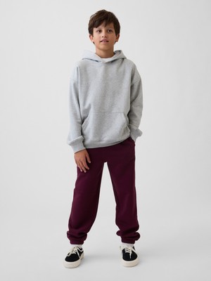 Gap Erkek Çocuk Bordo Vintagesoft Relaxed Logo Jogger Eşofman Altı