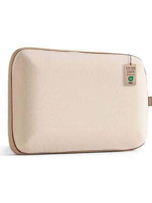 Viscotex Pamuk Kılıflı Small Visco Ortopedik Yastık, Kahverengi, 60X40X10 cm