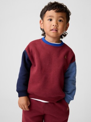 Gap Erkek Bebek Bordo Vintagesoft Colorblock Sweatshirt