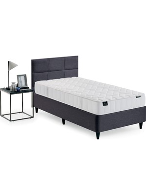 Yataş Supreme Star Canto New Deep Yatak Baza Başlık 3'lü Set - Antrasit