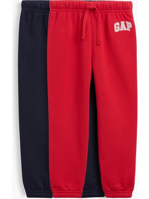 Gap Erkek Bebek Kırmızı Relaxed Pull-On Logo Jogger Eşofman Altı (2'li)