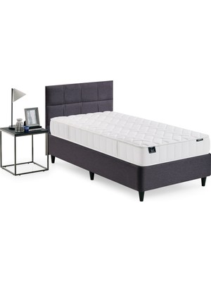 Yataş Supreme Star Canto New Deep Yatak Baza Başlık 3'lü Set- Antrasit