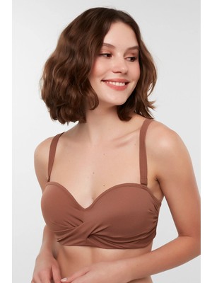 Penti Kahverengi Basic Beauty Form Bikini Üstü