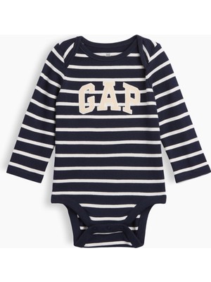 Gap Bebek Lacivert Organik Pamuk Gap Logo Bodysuit