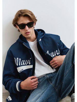 Mavi Mavi Jeans Baskılı Lacivert Kolej Ceket 0110624-89353