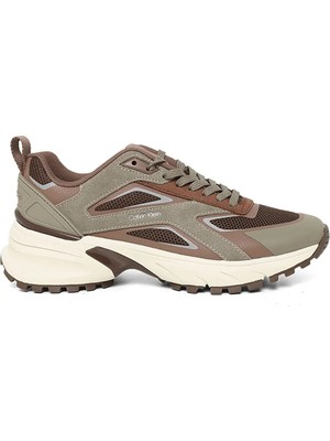 Calvin Klein Kahverengi Kadın Sneaker Hıke Runner Ck Strıpe Refl Su