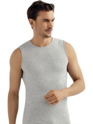 fiyakamstore Şahinler Gri Erkek Sıfır Kollu Likralı Süprem Atlet ME077