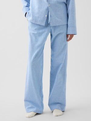 Gap Kadın Açık Mavi Softest Flannel Pijama Altı