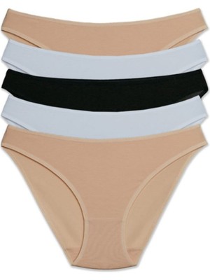 Pierre Cardin 2057 Kadın High Leg Brief Rio-Slip 5' Li Paket Külot-Asorti-44