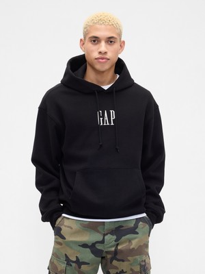 Gap Erkek Siyah Vintagesoft Oversized Gap Mini-Logo Sweatshirt