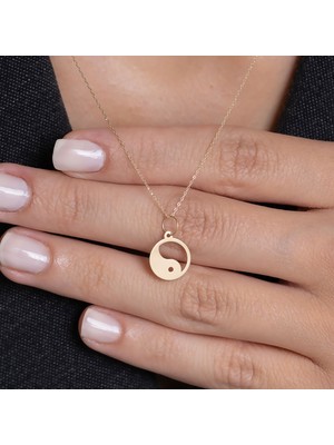Bayar Gold 14 Ayar Altın Yin Yang Kolye