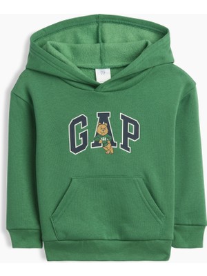 Gap Erkek Bebek Açık Yeşil Relaxed Brannan Bear Logo Sweatshirt