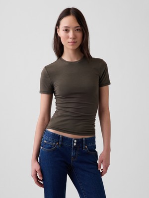 Gap Kadın Haki Closeknit Jersey T-Shirt