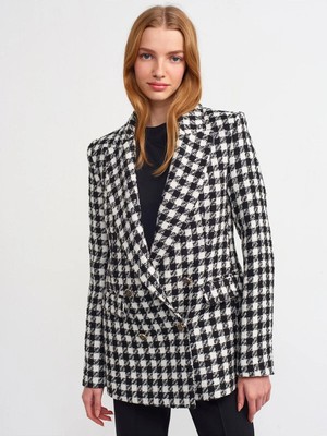 Dilvin 60334 Blazer Ceket-Siyah