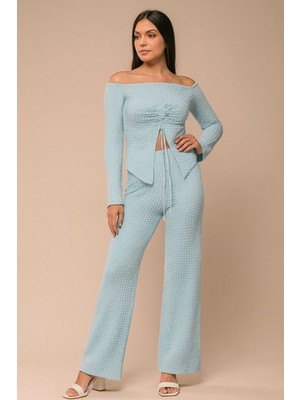 Moda Banuş Pantolonlu Beli Lastikli Takım