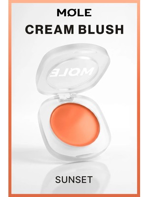MQLE Velvet Blush Turuncu Krem Allık Cream To Powder Mat Pudramsı Bitiş 04 Sunset