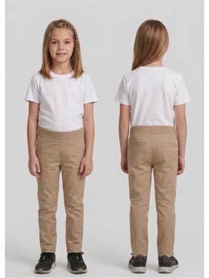 Çocuk Gabardin Okul Pantolonu Kız ve Erkek Çocuk Öğrenci Pantolonu