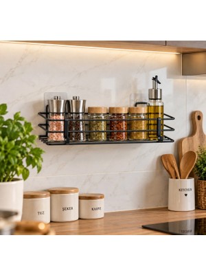 Esmana Living Yapışkanlıbaharatlık Tezgah Üstü Düzenleyici Baharatlık Organizer