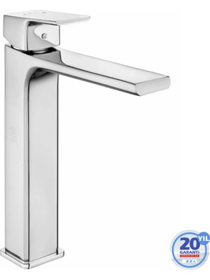 E.C.A. E.C.A Tiera Yüksek Tip Lavabo Bataryası 102188002 Krom Aç - Kapa Özellikli Modern Tasarım