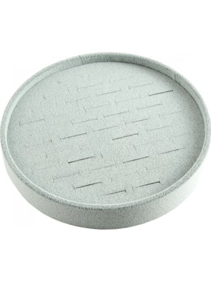 Pileli Store Yuvarlak Ahşap Anfora Kumaş Yüzüklük 20 cm