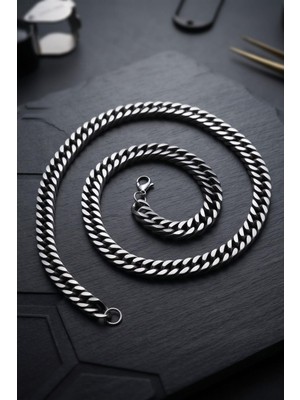 Prestige Paslanmaz Çelik Gemici Model Erkek Kolye Zincir 10Mm 902940