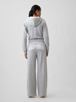 Gap Kadın Gri Gap Grafik Straight-Leg Eşofman Altı