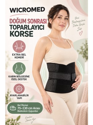 Wicromed Doğum Sonrası Korse Hamilelik Sonrası Hamile Lohusa Korsesi