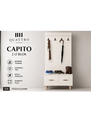 Quattro Home Capıto 2 Li Portmanto