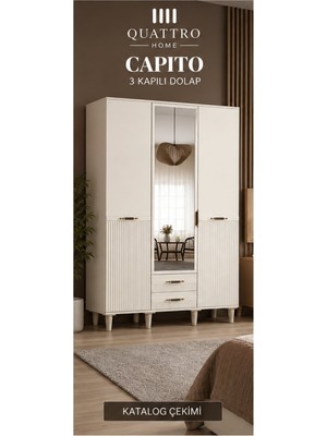 Quattro Home Capıto 3 Kapılı Dolap