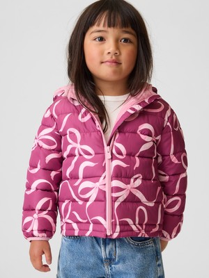 Gap Kız Bebek Pembe Şişme Puffer Mont