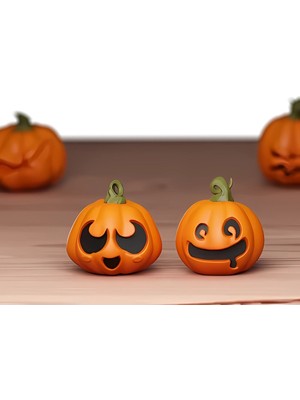 Home 2 Adet Balkabağı Pumpkin Figürü Halloween