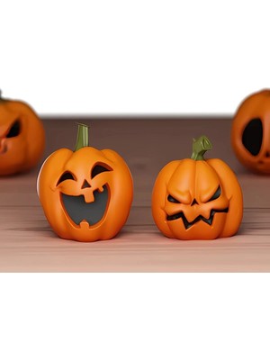 Home 2 Adet Balkabağı Pumpkin Figürü Halloween