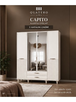 Quattro Home Capıto 4 Lü Dolap