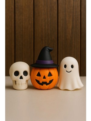 3D Stuff Cadılar Bayramı - Halloween - 3 Lü Figür Seti - Plastik