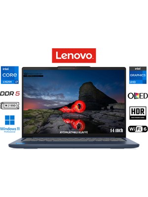 Lenovo Ideapad Slim 5 Intel Core I7-13620H 8gb 1tb SSD 14"wuxga OLED W11 Pro 83HR004CTR Taşınabilir Bilgisayar Prestij
