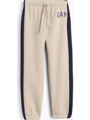 Gap Erkek Bebek Bej Relaxed Colorblock Pull-On Jogger Eşofman Altı